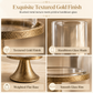 Vintage Gold Candle Holder Set with Glass Covers for Weddings and Candlelight Dinners