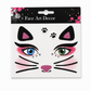 Christmas Holiday Temporary Face Tattoo Stickers for Festive Animal Makeup Decoration Featuring Deer Leopard Print Cat and Fox Designs